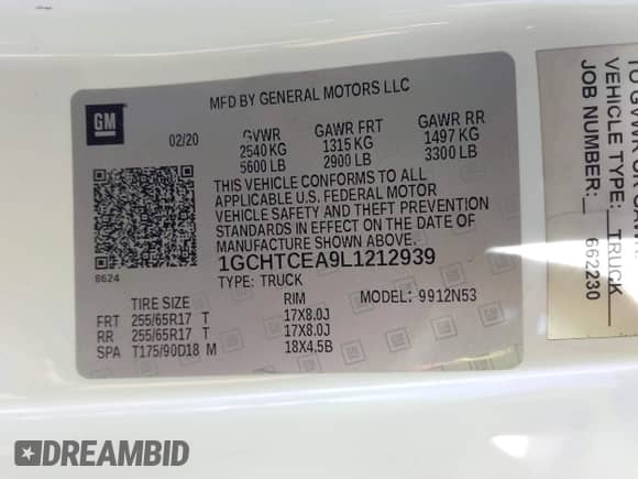 2020 Chevrolet Colorado 4WD LT с VIN 1GCHTCEA9L1212939, выставлен на аукционе IAAI как лот 43405506 с пробегом 112 946 миль миль и . История ставок и продаж доступна на DreamBid. Изображение 9.