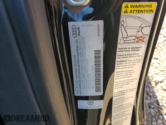 ✅ 2009 Audi TT • VIN: TRUKF38JX91018430 • Lot: 82540545. Wystawiony na Copart z przebiegiem 621 358 mil. Bezpłatny archiwum sprzedaży aukcyjnych z USA i szczegółowy raport historii pojazdu na DreamBid. Zdjęcie 12.