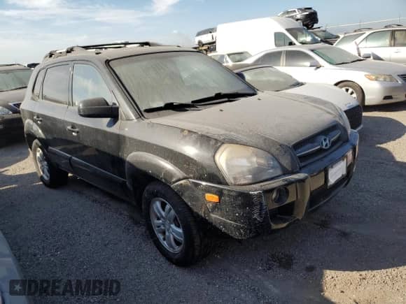2007 Hyundai Tucson SE z VIN KM8JN72D77U483564, wystawiony jako Copart lot #75153254 z przebiegiem Nie podano mil oraz Szkoda całkowita • Salvage title. Historia ofert i sprzedaży dostępna na DreamBid. Obrazek 4.