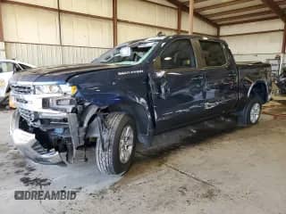 2021 Chevrolet Silverado 1500 LT z VIN 1GCPYDEK9MZ268958, wystawiony jako Copart lot #85282065 z przebiegiem 50 881 mil mil oraz Szkoda całkowita • Salvage title. Historia ofert i sprzedaży dostępna na DreamBid. Obrazek 1.