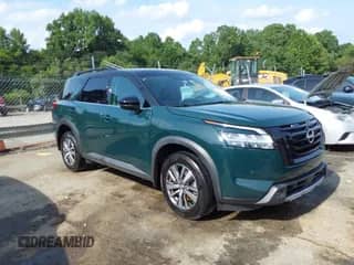 2022 Nissan Pathfinder SL с VIN 5N1DR3CA0NC223590, выставлен на аукционе IAAI как лот 42693673 с пробегом Не указан миль и . История ставок и продаж доступна на DreamBid. Изображение 1.