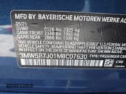 ✅ 2021 BMW 3 Series 330e • VIN: 3MW5P7J01M8C07630 • Lot: 43378664. Listed on IAAI with 77,891 mi. Free auction sales archive from the USA and detailed vehicle history report at DreamBid. Image 9.