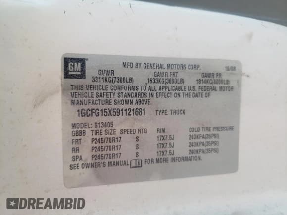 ✅ 2009 Chevrolet Express Cargo • VIN: 1GCFG15X591121681 • Lot: 64697425. Listed on Copart with 265,139 mi. Free auction sales archive from the USA and detailed vehicle history report at DreamBid. Image 13.