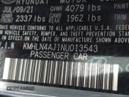 ✅ 2022 Hyundai Elantra Limited • VIN: KMHLN4AJ1NU013543 • Lot: 43419146. Listed on IAAI with 93,549 mi. Free auction sales archive from the USA and detailed vehicle history report at DreamBid. Image 9.