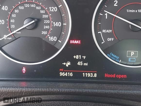 ✅ 2017 BMW 3 Series 330e • VIN: WBA8E1C31HA029655 • Lot: 43720229. Listed on IAAI with 96,416 mi. Free auction sales archive from the USA and detailed vehicle history report at DreamBid. Image 7.