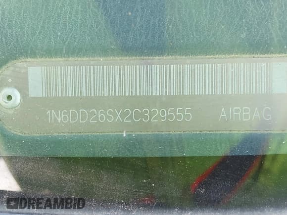 ✅ 2002 Nissan Frontier XE • VIN: 1N6DD26SX2C329555 • Lot: 43393898. Listed on IAAI with Not provided. Free auction sales archive from the USA and detailed vehicle history report at DreamBid. Image 9.