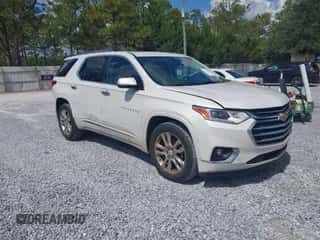 2018 Chevrolet Traverse High Country z VIN 1GNEVKKW8JJ269807, wystawiony jako IAAI lot #43320195 z przebiegiem 126 490 mil mil oraz . Historia ofert i sprzedaży dostępna na DreamBid. Obrazek 1.