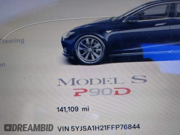 ✅ 2015 Tesla Model S 85D • VIN: 5YJSA1H21FFP76844 • Lot: 43061760. Wystawiony na IAAI z przebiegiem 141 109 mil. Bezpłatny archiwum sprzedaży aukcyjnych z USA i szczegółowy raport historii pojazdu na DreamBid. Zdjęcie 15.