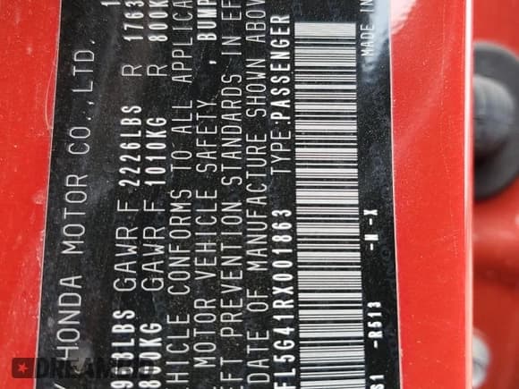 ✅ 2024 Honda Civic Type R • VIN: JHMFL5G41RX001863 • Lot: 66653004. Wystawiony na Copart z przebiegiem 4 932 mil. Bezpłatny archiwum sprzedaży aukcyjnych z USA i szczegółowy raport historii pojazdu na DreamBid. Zdjęcie 14.