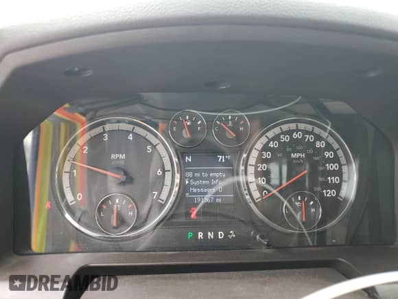 2009 Dodge 1500 TRX z VIN 1D3HV13P69J522178, wystawiony jako Copart lot #71812214 z przebiegiem 191 367 mil mil oraz Szkoda całkowita • Salvage title. Historia ofert i sprzedaży dostępna na DreamBid. Obrazek 9.