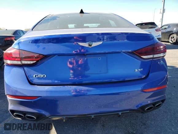 ✅ 2020 Genesis G80 Sport • VIN: KMTFN4JB0LU329802 • Lot: 87034094. Listed on Copart with 35,562 mi. Free auction sales archive from the USA and detailed vehicle history report at DreamBid. Image 6.