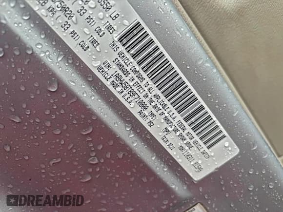 ✅ 2009 Chrysler Aspen Limited • VIN: 1A8HW58T89F710800 • Лот: 94342565. Опубликован ранее на Copart с пробегом 110 138 миль. Бесплатный доступ к архиву аукционных продаж из США и подробный отчёт об истории автомобиля на DreamBid. Изображение 10.