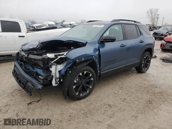 2025 Chevrolet Equinox AWD RS с VIN 3GNAXTEG9SL126104, выставлен на аукционе Copart как лот 43337995 с пробегом 5 348 миль миль и Списание • Salvage title. История ставок и продаж доступна на DreamBid. Изображение 1.