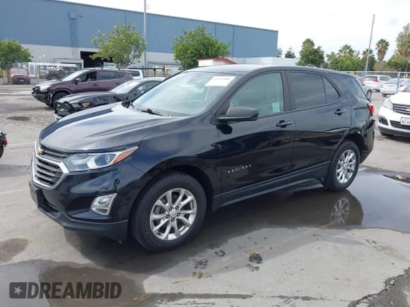 ✅ 2020 Chevrolet Equinox LS • VIN: 2GNAXHEV5L6282755 • Lot: 43363980. Listed on IAAI with 99,456 mi. Free auction sales archive from the USA and detailed vehicle history report at DreamBid. Image 2.
