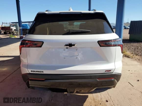 2025 Chevrolet Equinox FWD RS with VIN 3GNAXLEG0SL211798, listed as a Copart auction lot 56547405 with 288 mi miles and Salvage title. Bid and sale history available at DreamBid. Image 6.