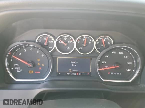 2021 Chevrolet Silverado 1500 LT Trail Boss with VIN 1GCPYFED7MZ212269, listed as a Copart auction lot 86653785 with 113,366 mi miles and Salvage title. Bid and sale history available at DreamBid. Image 9.