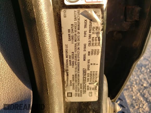 ✅ 2012 Chevrolet Colorado 1LT • VIN: 1GCDSCFE0C8163057 • Лот: 75752094. Опубликован ранее на Copart с пробегом 123 146 миль. Бесплатный доступ к архиву аукционных продаж из США и подробный отчёт об истории автомобиля на DreamBid. Изображение 14.