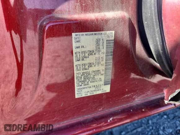 2016 Nissan Frontier SV с VIN 1N6AD0FV7GN783257, выставлен на аукционе Copart как лот 82740905 с пробегом 130 717 миль миль и Списание • Salvage title. История ставок и продаж доступна на DreamBid. Изображение 12.