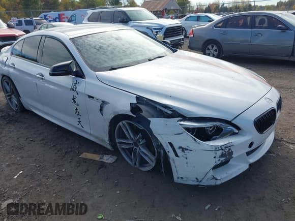 ✅ 2016 BMW 6 Series 650i xDrive • VIN: WBA6D6C55GG387829 • Lot: 43460385. Listed on IAAI with 123,862 mi. Free auction sales archive from the USA and detailed vehicle history report at DreamBid. Image 1.