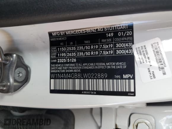 ✅ 2020 Mercedes-Benz GLB 250 • VIN: W1N4M4GB8LW022889 • Lot: 86302045. Wystawiony na Copart z przebiegiem 81 145 mil. Bezpłatny archiwum sprzedaży aukcyjnych z USA i szczegółowy raport historii pojazdu na DreamBid. Zdjęcie 13.