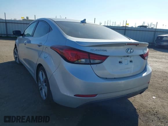 ✅ 2015 Hyundai Elantra Sport • VIN: KMHDH4AH5FU305500 • Lot: 41371807. Listed on IAAI with 110,249 mi. Free auction sales archive from the USA and detailed vehicle history report at DreamBid. Image 3.