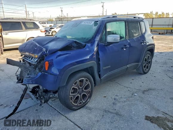 ✅ 2018 Jeep Renegade Limited • VIN: ZACCJADB4JPH24331 • Lot: 94554545. Wystawiony na Copart z przebiegiem Nie podano. Bezpłatny archiwum sprzedaży aukcyjnych z USA i szczegółowy raport historii pojazdu na DreamBid. Zdjęcie 1.