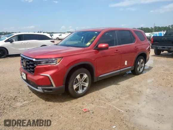 ✅ 2023 Honda Pilot EX-L • VIN: 5FNYG1H57PB019242 • Лот: 59748045. Опубликован ранее на Copart с пробегом 23 270 миль. Бесплатный доступ к архиву аукционных продаж из США и подробный отчёт об истории автомобиля на DreamBid. Изображение 1.