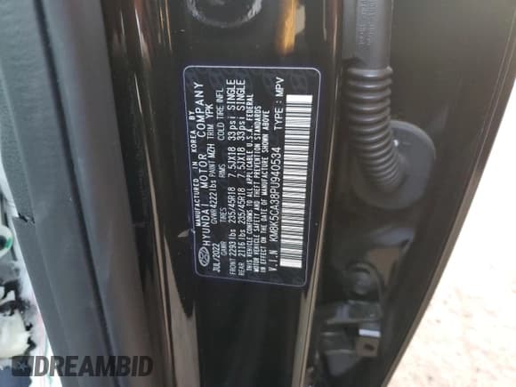 ✅ 2023 Hyundai Kona Limited • VIN: KM8K5CA38PU940534 • Lot: 84629645. Wystawiony na Copart z przebiegiem 31 224 mil. Bezpłatny archiwum sprzedaży aukcyjnych z USA i szczegółowy raport historii pojazdu na DreamBid. Zdjęcie 12.