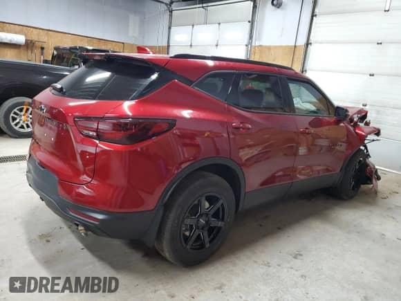 2023 Chevrolet Blazer LT with VIN 3GNKBJRS2PS146519, listed as a Copart auction lot 62420054 with 12,376 mi miles and Salvage title. Bid and sale history available at DreamBid. Image 3.