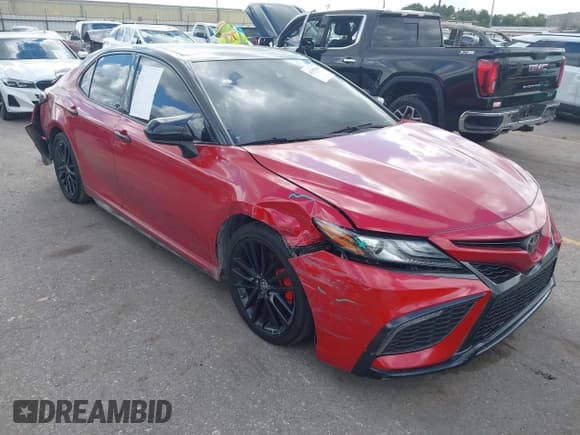 ✅ 2022 Toyota Camry XSE • VIN: 4T1K61AK3NU021224 • Lot: 43392964. Listed on IAAI with 57,745 mi. Free auction sales archive from the USA and detailed vehicle history report at DreamBid. Image 1.