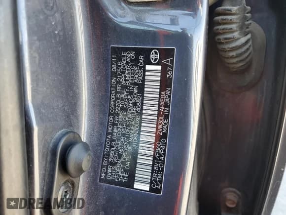 ✅ 2011 Toyota Prius I • VIN: JTDKN3DUXB1408821 • Lot: 51702425. Wystawiony na Copart z przebiegiem 234 255 mil. Bezpłatny archiwum sprzedaży aukcyjnych z USA i szczegółowy raport historii pojazdu na DreamBid. Zdjęcie 12.