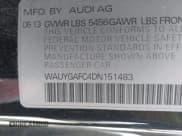 ✅ 2013 Audi A7 Premium Plus • VIN: WAUYGAFC4DN151483 • Лот: 42261777. Опубликован ранее на IAAI с пробегом 122 497 миль. Бесплатный доступ к архиву аукционных продаж из США и подробный отчёт об истории автомобиля на DreamBid. Изображение 9.