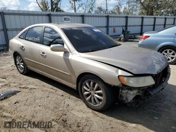 2006 Hyundai Azera SE with VIN KMHFC46F96A131463, listed as a Copart auction lot 44050615 with Not provided miles and Non repairable. Bid and sale history available at DreamBid. Image 4.