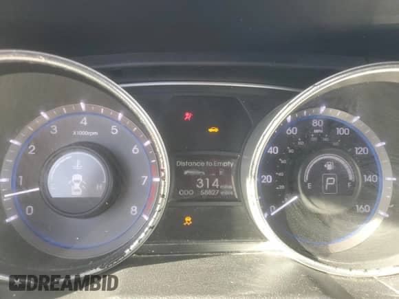 2014 Hyundai Sonata GLS with VIN 5NPEB4AC2EH833227, listed as a Copart auction lot 89473165 with 58,827 mi miles and Salvage title. Bid and sale history available at DreamBid. Image 9.