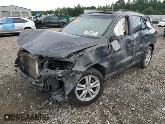 ✅ 2012 Hyundai Santa Fe Limited • VIN: 5XYZK4AG4CG130933 • Lot: 60830854. Listed on Copart with Not provided. Free auction sales archive from the USA and detailed vehicle history report at DreamBid. Image 1.