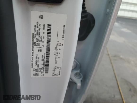 ✅ 2019 Ford F-250 • VIN: 1FD7W2ATXKED84985 • Lot: 51567545. Listed on Copart with 146,726 mi. Free auction sales archive from the USA and detailed vehicle history report at DreamBid. Image 12.