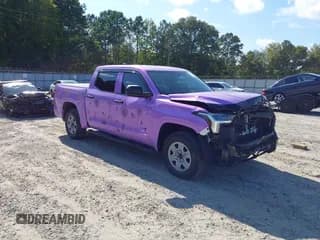 ✅ 2025 Toyota Tundra SR • VIN: 5TFKB5DB0SX258430 • Lot: 43183236. Listed on IAAI with 18,752 mi. Free auction sales archive from the USA and detailed vehicle history report at DreamBid. Image 1.