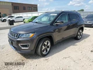 ✅ 2019 Jeep Compass Limited • VIN: 3C4NJCCB9KT707198 • Lot: 62083285. Listed on Copart with 54,781 mi. Free auction sales archive from the USA and detailed vehicle history report at DreamBid. Image 1.