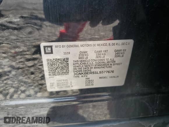 2020 Chevrolet Blazer RS z VIN 3GNKBERS1LS577676, wystawiony jako Copart lot #86697715 z przebiegiem 131 547 mil mil oraz Szkoda całkowita • Salvage title. Historia ofert i sprzedaży dostępna na DreamBid. Obrazek 13.