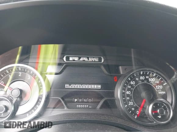 ✅ 2021 Ram 1500 Laramie • VIN: 1C6RREJT1MN767990 • Lot: 42127495. Listed on IAAI with 80,037 mi. Free auction sales archive from the USA and detailed vehicle history report at DreamBid. Image 7.