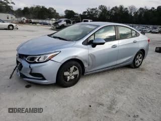 ✅ 2018 Chevrolet Cruze LS • VIN: 1G1BC5SM2J7113754 • Lot: 37751403. Listed on Copart with 74,512 mi. Free auction sales archive from the USA and detailed vehicle history report at DreamBid. Image 1.