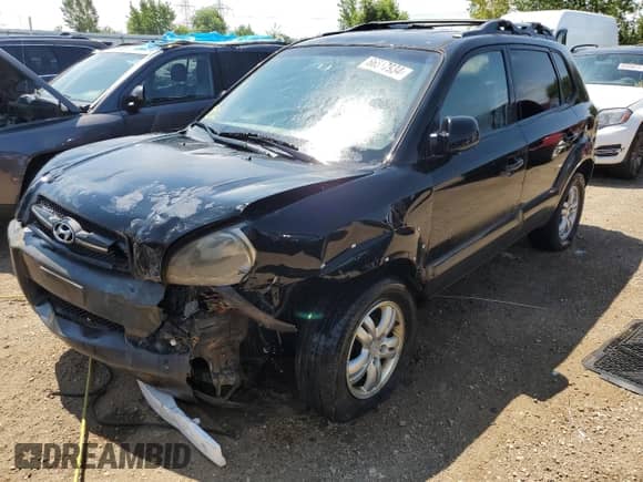 2007 Hyundai Tucson SE с VIN KM8JN12D27U670059, выставлен на аукционе Copart как лот 66517934 с пробегом 205 893 миль миль и Списание • Salvage title. История ставок и продаж доступна на DreamBid. Изображение 1.