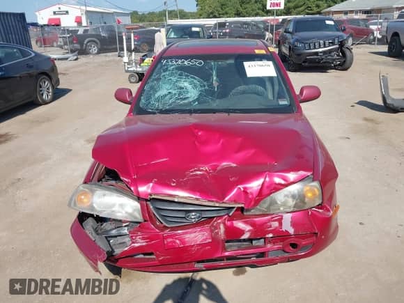 2006 Hyundai Elantra GLS with VIN KMHDN46D56U257835, listed as a IAAI auction lot 43370650 with 175,676 mi miles and . Bid and sale history available at DreamBid. Image 12.