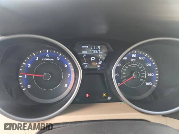 2012 Hyundai Elantra GLS with VIN KMHDH4AE9CU402443, listed as a Copart auction lot 91527765 with 77,867 mi miles and Clean title. Bid and sale history available at DreamBid. Image 8.