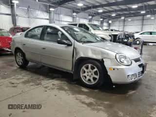 2005 Dodge Neon SXT with VIN 1B3ES56C55D139671, listed as a Copart auction lot 46608485 with 62,595 mi miles and Salvage title. Bid and sale history available at DreamBid. Image 4.