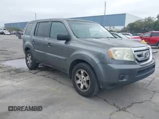 2011 Honda Pilot LX with VIN 5FNYF4H25BB068801, listed as a IAAI auction lot 43446998 with 161,819 mi miles and . Bid and sale history available at DreamBid. Image 1.