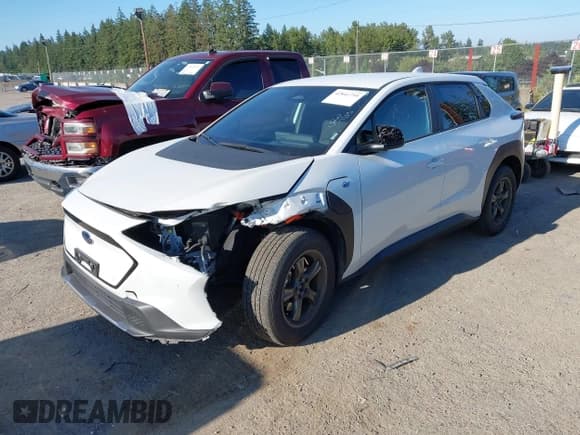 ✅ 2023 Toyota bZ4X XLE • VIN: JTMABABA1PA023608 • Lot: 42841759. Listed on IAAI with 15,253 mi. Free auction sales archive from the USA and detailed vehicle history report at DreamBid. Image 2.