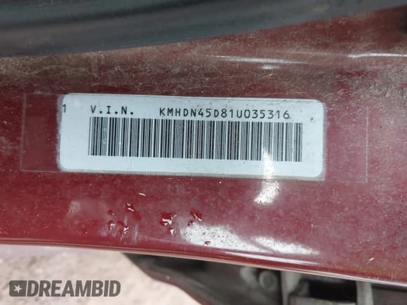 ✅ 2001 Hyundai Elantra GLS • VIN: KMHDN45D81U035316 • Lot: 41908968. Wystawiony na IAAI z przebiegiem Nie podano. Bezpłatny archiwum sprzedaży aukcyjnych z USA i szczegółowy raport historii pojazdu na DreamBid. Zdjęcie 8.