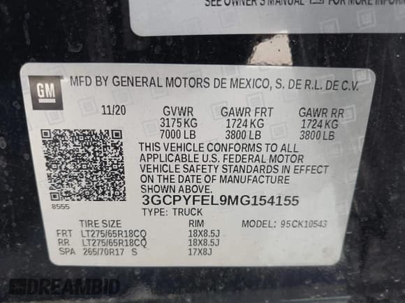 ✅ 2021 Chevrolet Silverado 1500 LT Trail Boss • VIN: 3GCPYFEL9MG154155 • Lot: 43186758. Wystawiony na IAAI z przebiegiem 36 343 mil. Bezpłatny archiwum sprzedaży aukcyjnych z USA i szczegółowy raport historii pojazdu na DreamBid. Zdjęcie 9.