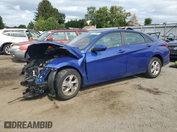 ✅ 2021 Hyundai Elantra SE • VIN: KMHLL4AG7MU135932 • Lot: 80443045. Listed on Copart with Not provided. Free auction sales archive from the USA and detailed vehicle history report at DreamBid. Image 1.